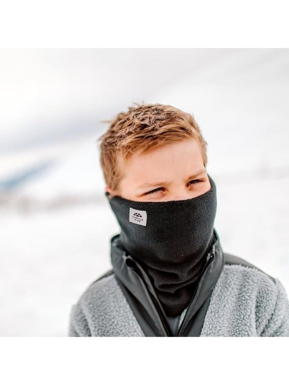 Turtle Fur youth Double‑Layer Neck Warmer – Chelonia 150 Fleece, Ultra‑Soft
